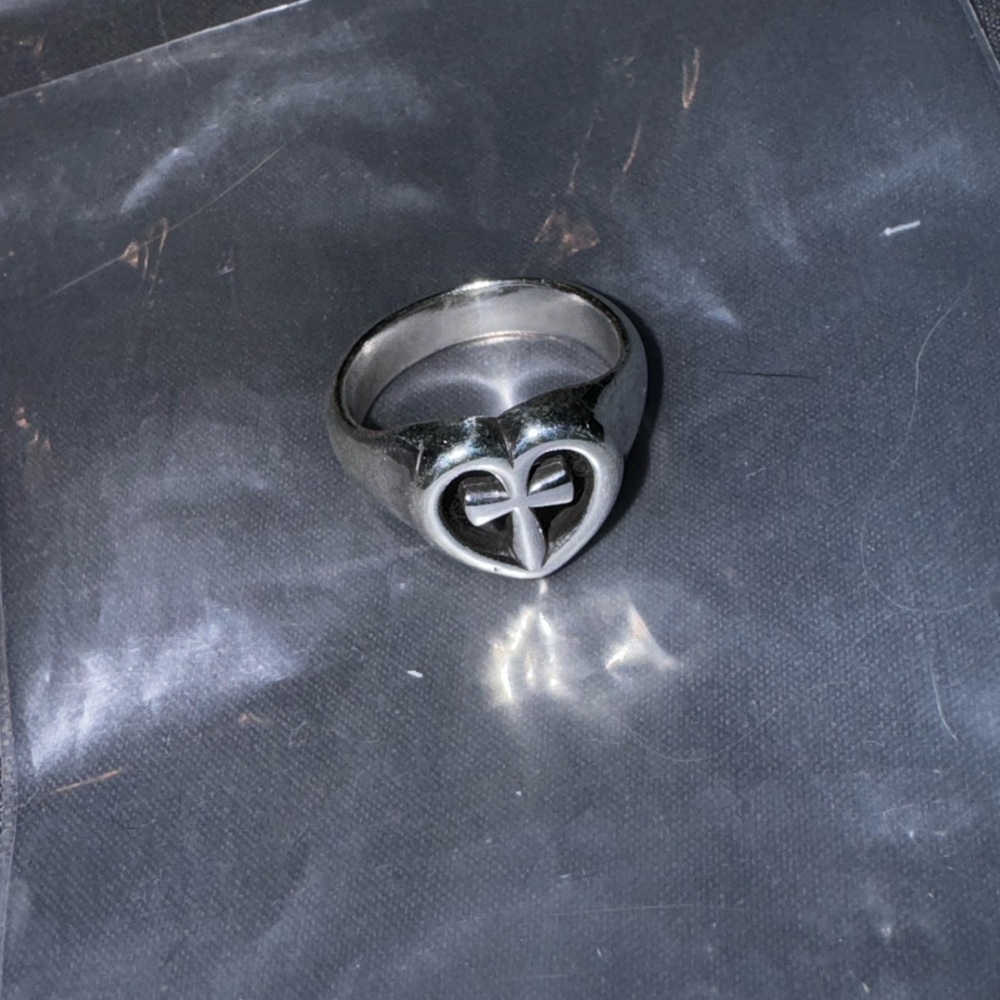 James Avery retired heart cross ring size 6.5